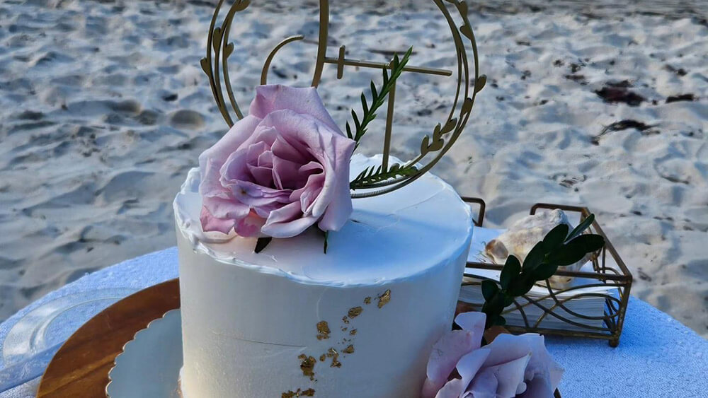 Wedding cake in the USVI